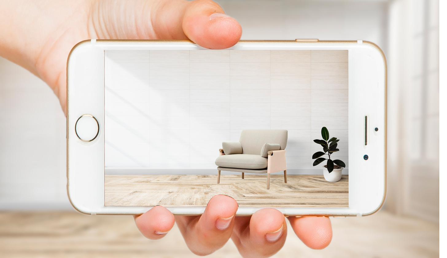 AR preview of furniture at home